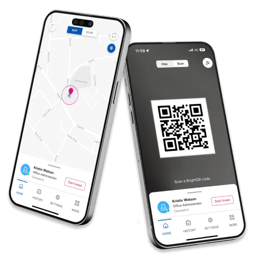 geofencing feature of clock-in clock-out app