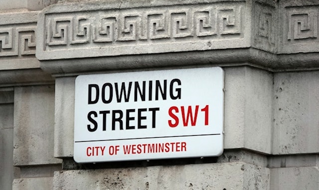 Downing Street sign