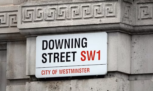 Downing Street sign