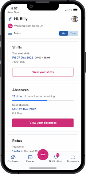 Peninsula HR software screenshot