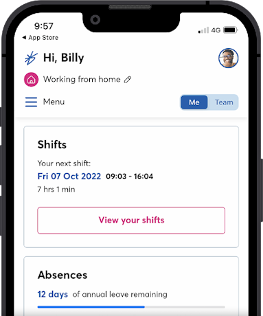 Peninsula HR software screenshot