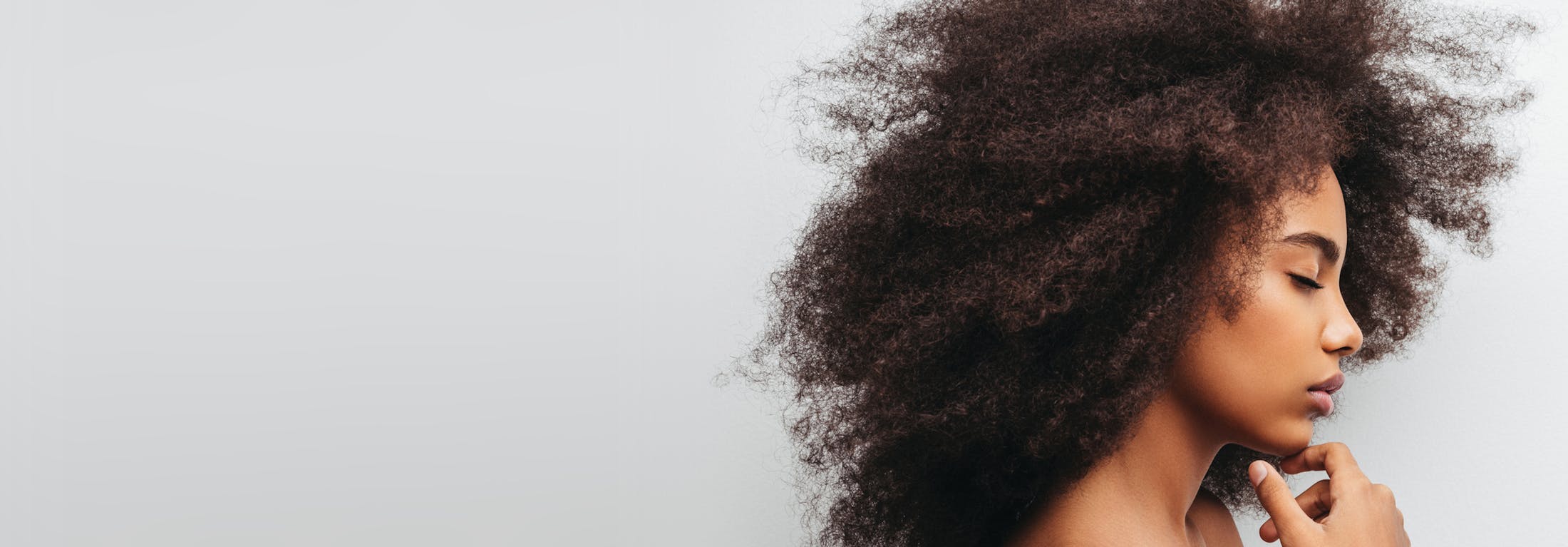 woman with natural hair