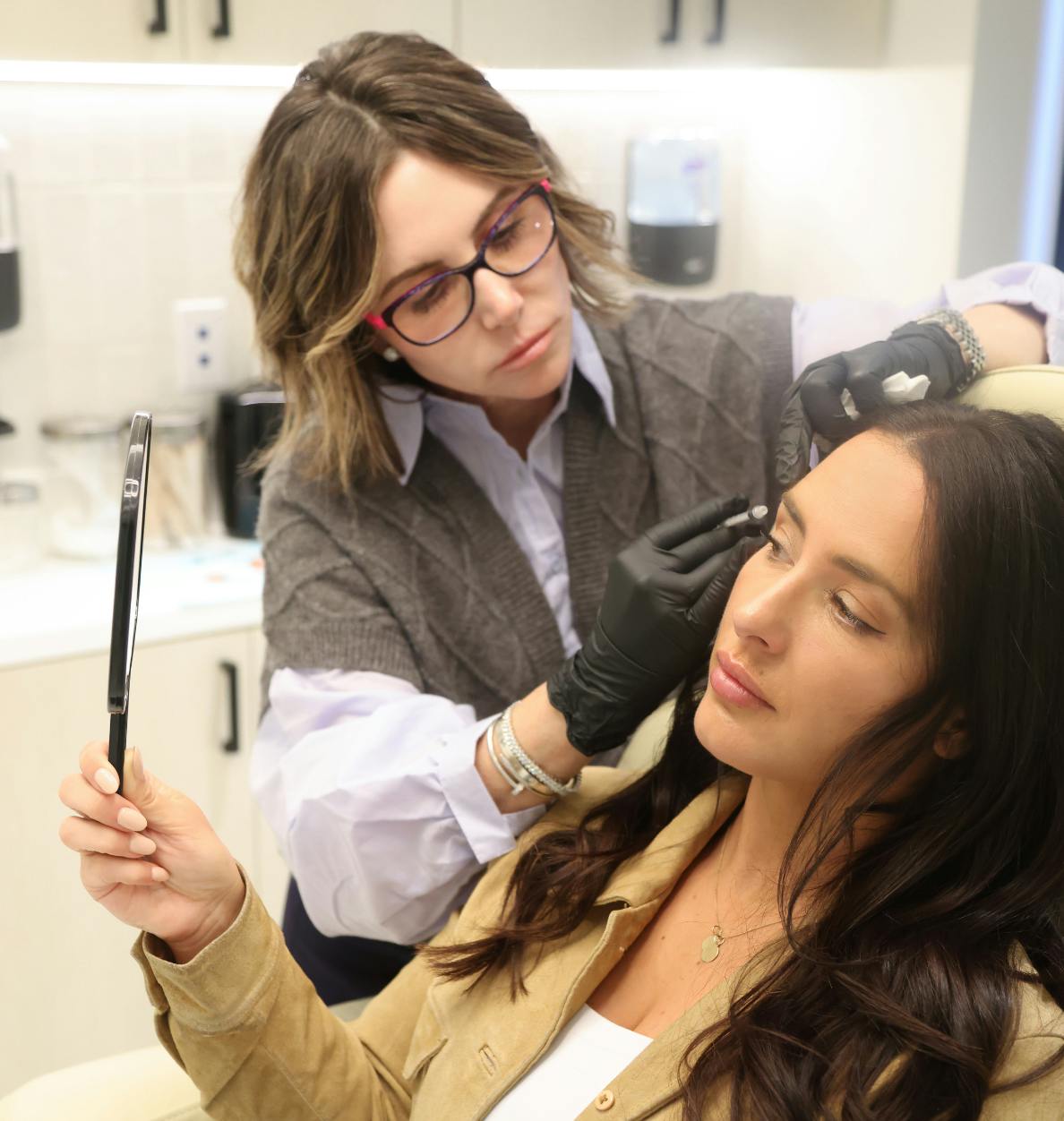 Heather Rypien with patient