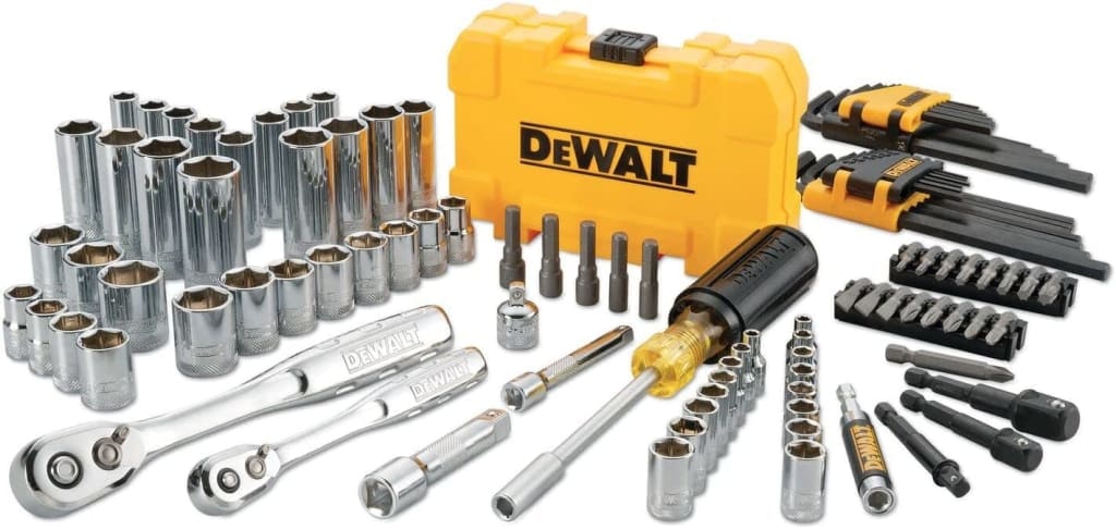 DeWalt 108-Piece Mechanics Tool Set : $57