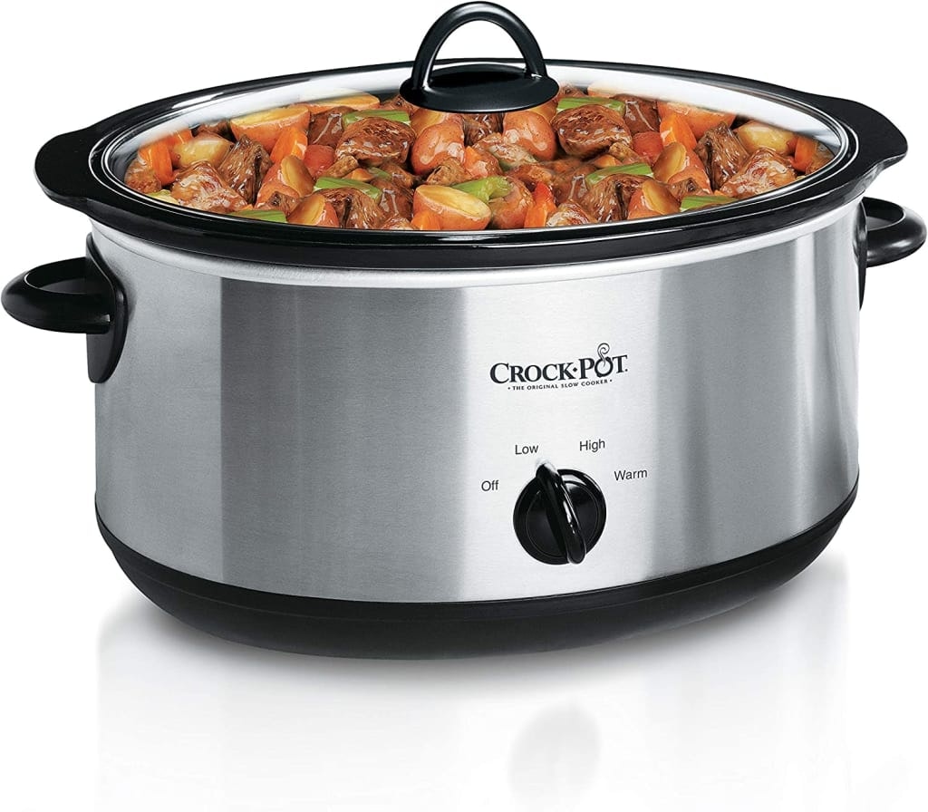 Crock-Pot 7-Quart Oval Manual Slow Cooker: $30