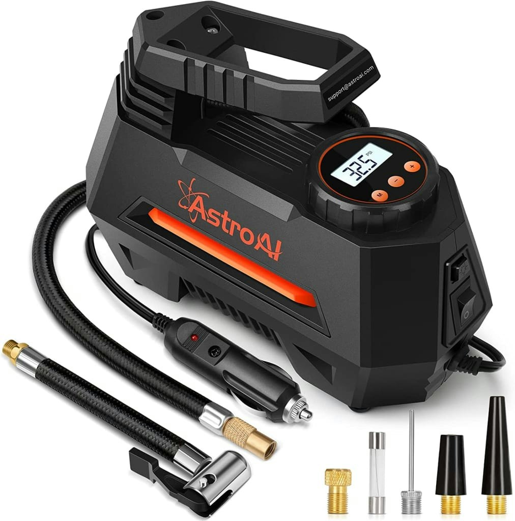 AstroAI Portable Air Compressor Tire Inflator: $17.49 in cart