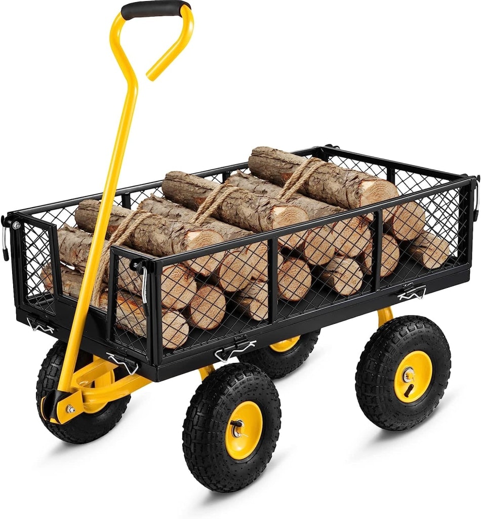 Vevor 500-lb. Capacity Steel Garden Cart: $80