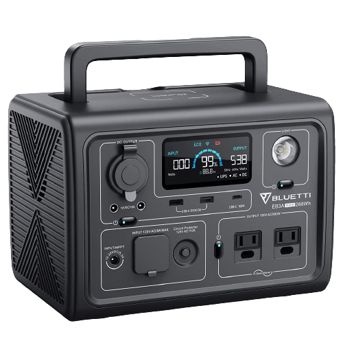 Bluetti EB3A 268Wh/600W Portable Power Station: $189 Bluetti EB3A 268Wh/600W Portable Power Station: $189