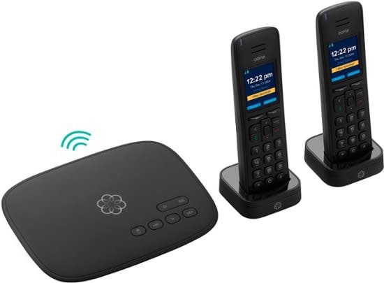 Ooma Telo Air Free Home Phone Service w/ 2 HD3 Handsets: $90
