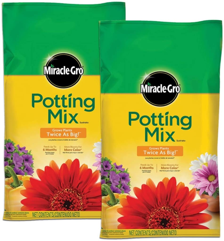 Miracle-Gro Potting Mix 8-Quart Bag 2-Pack: $9.19 w/ Sub & Save