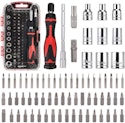 Amazon Basics 73-Piece Magnetic Ratchet Wrench & Screwdriver Set for $15 + free shipping w/ Prime