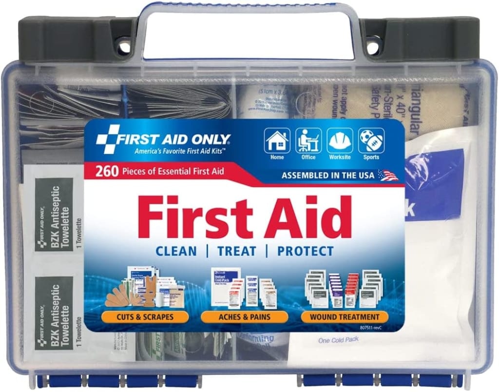 First Aid Only 260-Piece First Aid Kit: $17