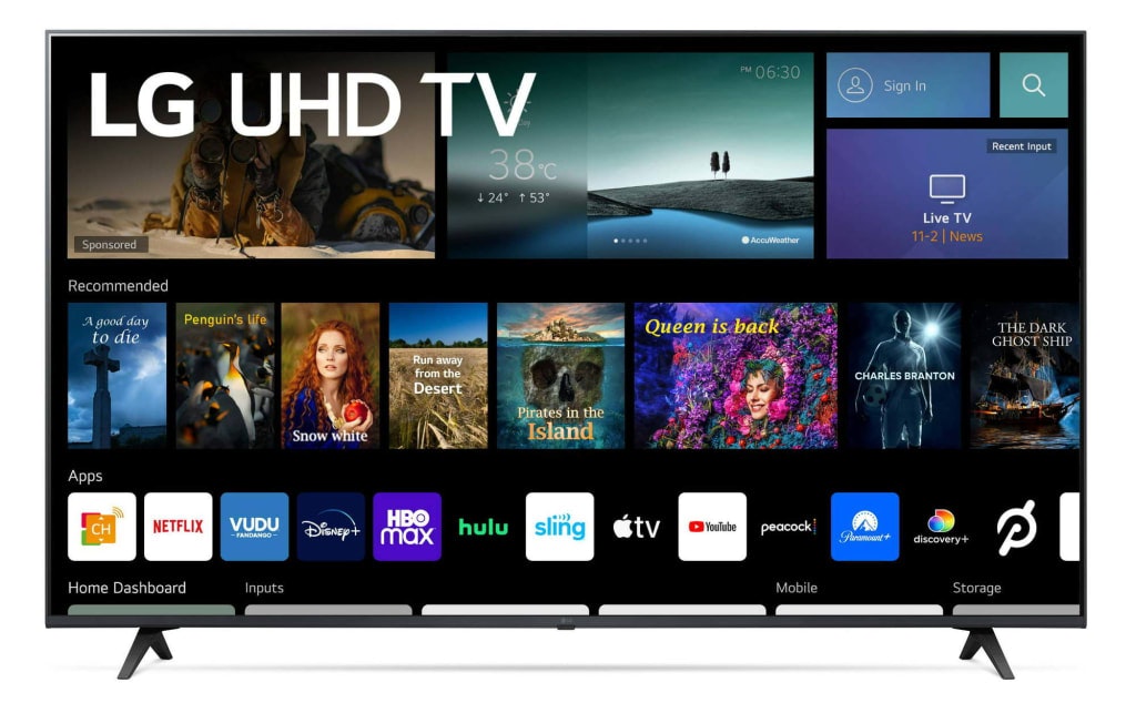 LG 65UQ7070ZUE 65" 4K UHD Smart TV: $428