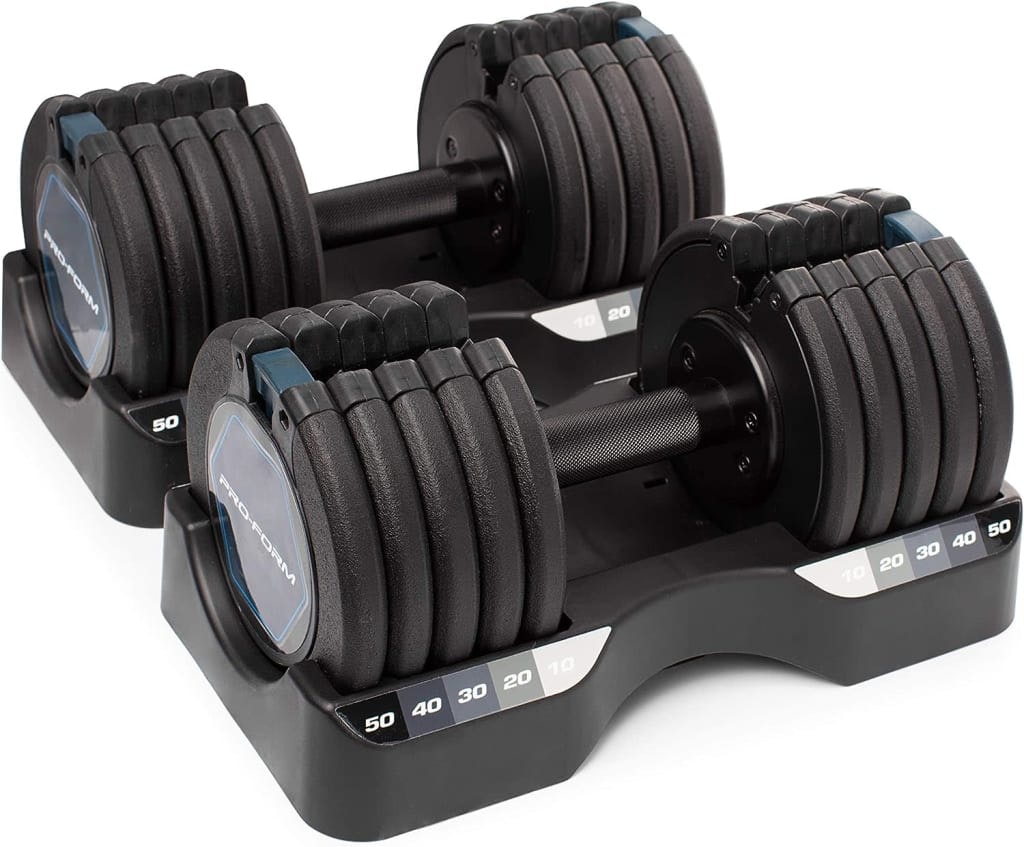 ProForm 50-lbs Rapid Strike Dumbbell Set: $299 ProForm 50-lbs Rapid Strike Dumbbell Set: $299