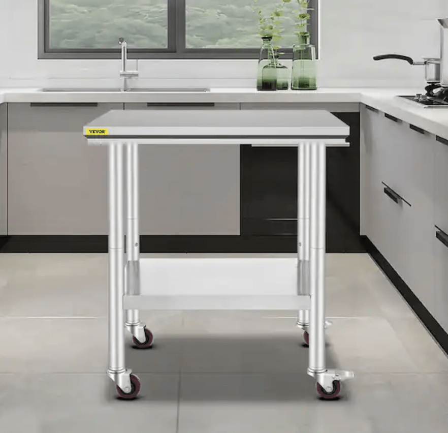 Vevor Commercial Prep Table: $65.69