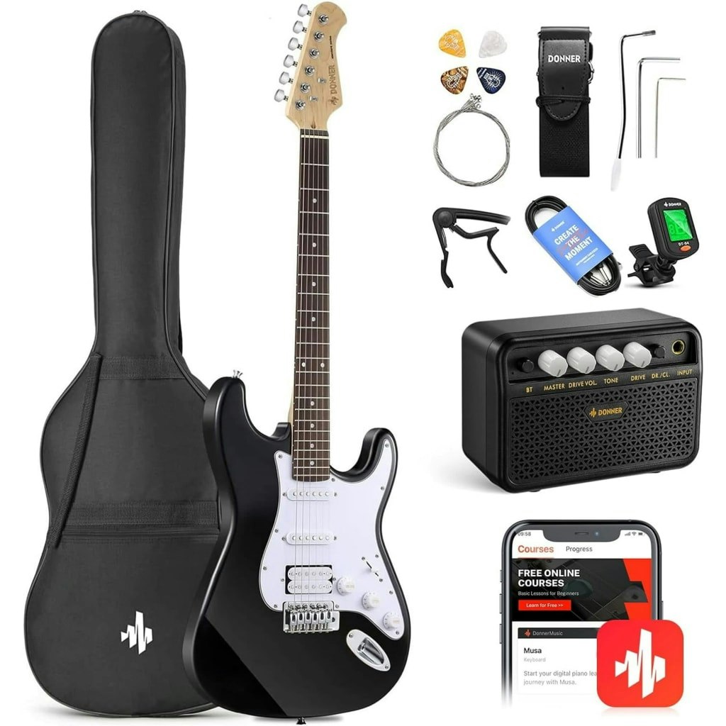 Donner 39" Electric Guitar Beginner Kit: $129.99