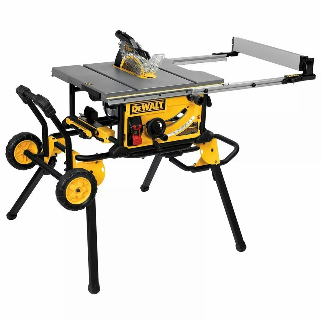 DeWalt 10" Jobsite Table Saw w/ Rolling Stand: $649
