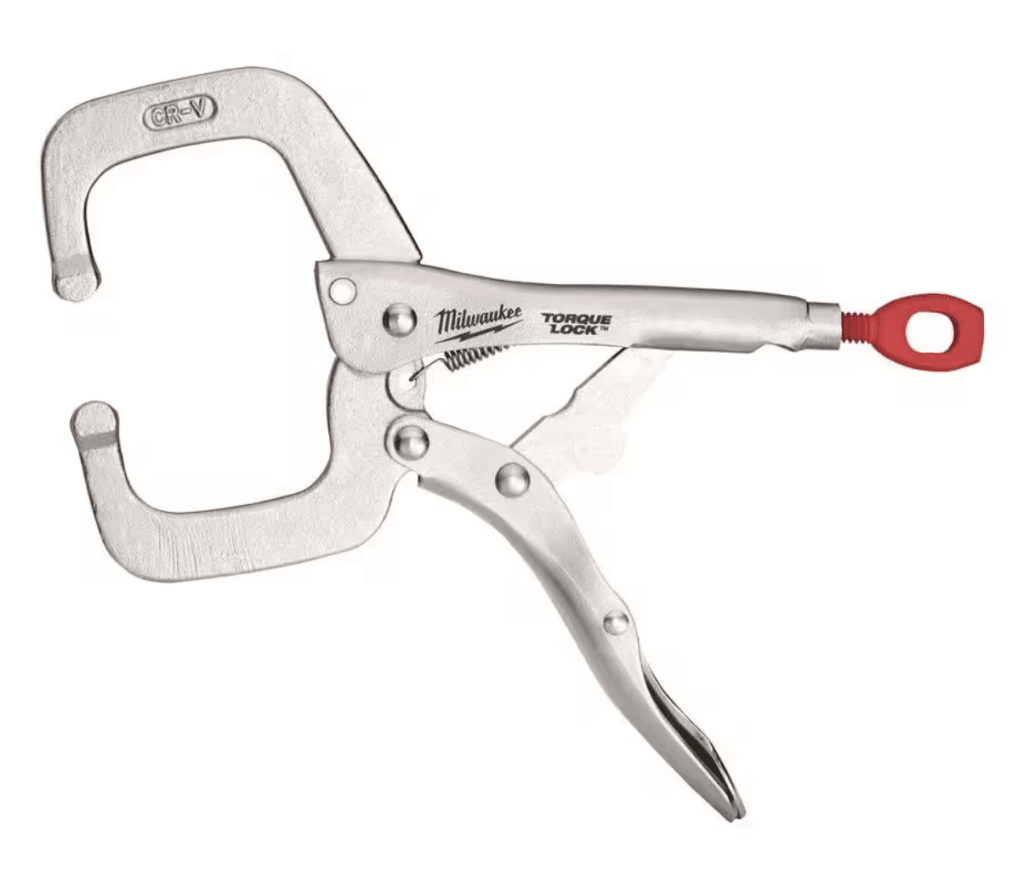 Milwaukee 6" Torque Lock Locking C-Clamp with Regular Jaws: $14.97