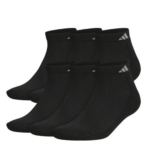 adidas Men's Athletic Cushioned Low-Cut Socks 6-Pack: $9