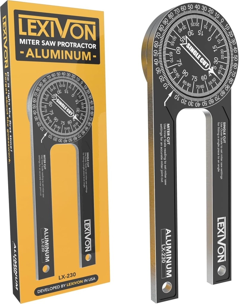 Lexivon Aluminum Miter Saw Protractor: $17.97