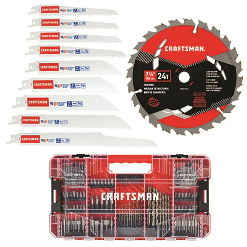 Craftsman 150-Piece Screwdriver Bit & Saw Blade Set: $32.50