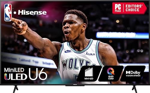 Hisense U6 Series 75" 4K ULED Smart TV: $698