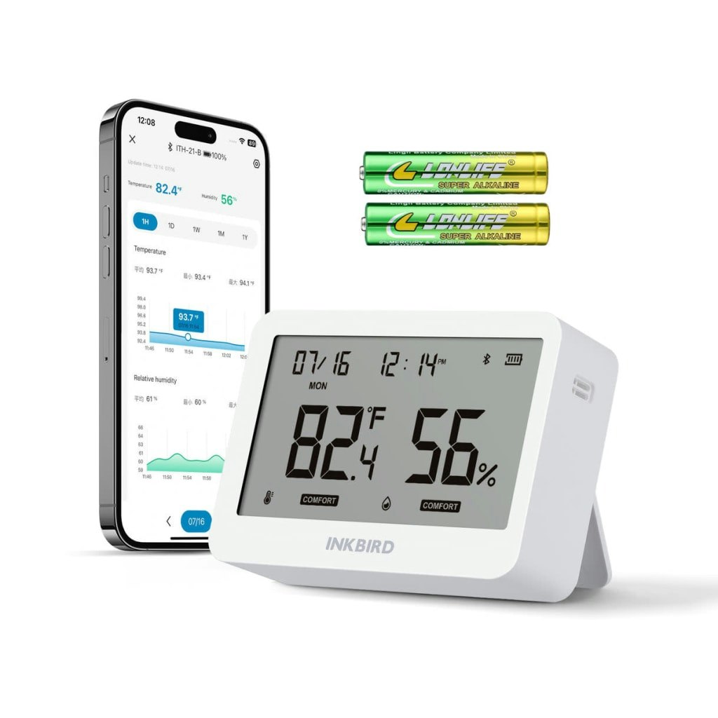 InkBird Bluetooth Hygrometer Thermometer: $14.99
