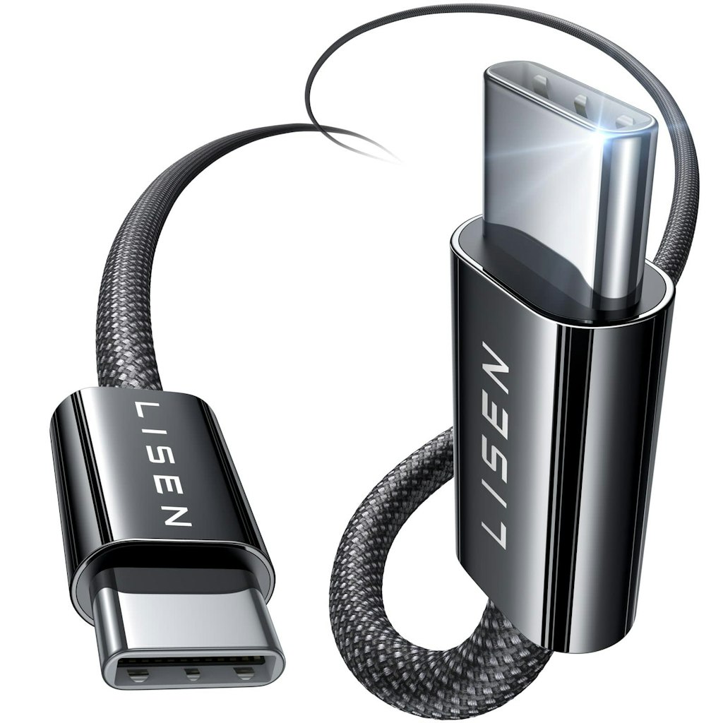 Lisen 6-Foot 60W USB-C Cable 2-Pack: $4.77