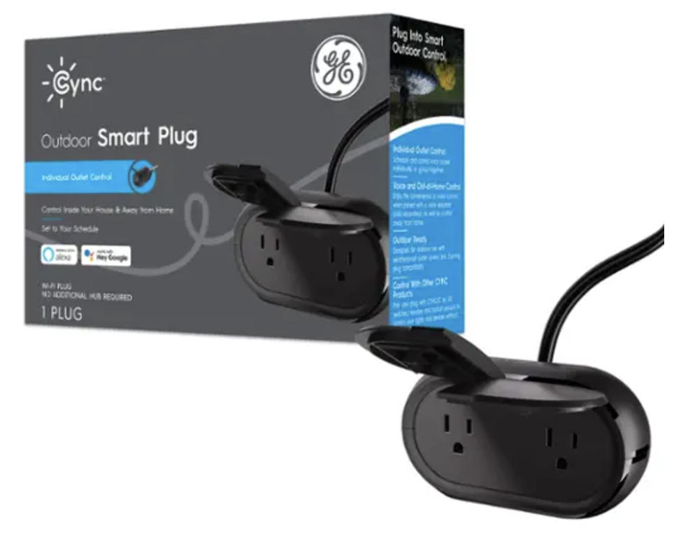 GE Cync Smart WiFi Outdoor Plug: $18 GE Cync Smart WiFi Outdoor Plug: $18