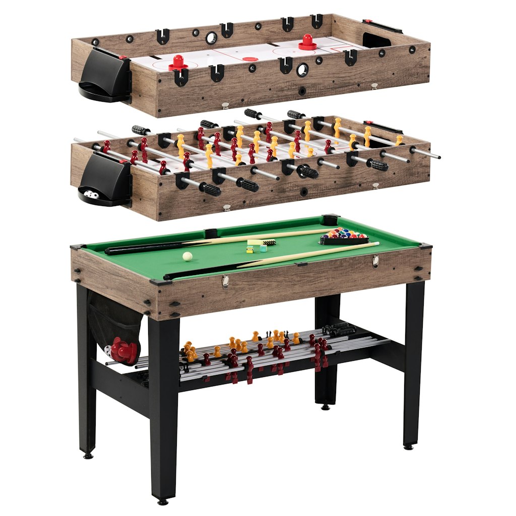 MD Sports 48" 3-in-1 Multi Game Pool, Air Hockey, and Foosball Table: $77