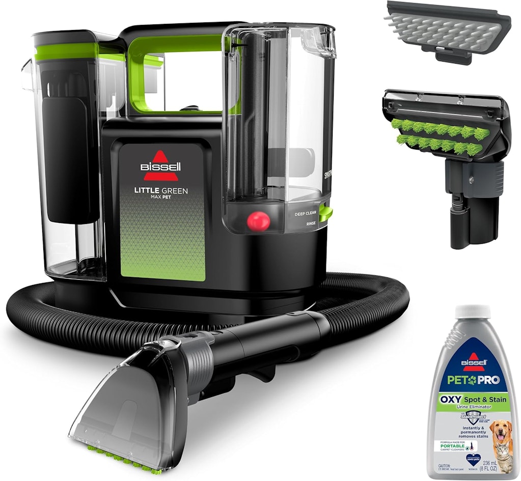Bissell Little Green Max Pet Portable Carpet Cleaner: $100 Bissell Little Green Max Pet Portable Carpet Cleaner: $100