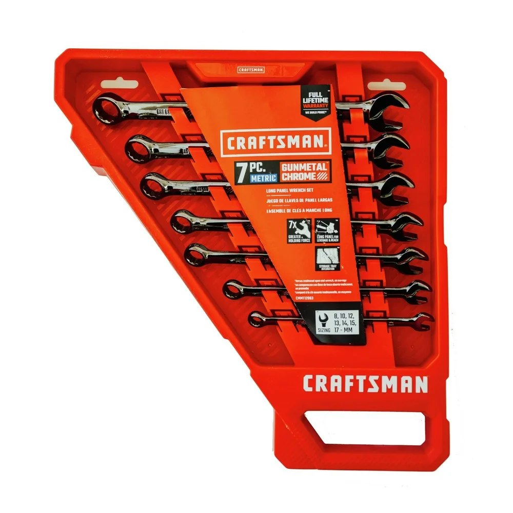 Craftsman 12-Point 7-Piece Combination Wrench Set: $10 Craftsman 12-Point 7-Piece Combination Wrench Set: $10