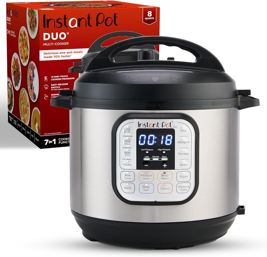 Instant Pot Duo 8-Quart 7-in-1 Electric Pressure Cooker: $84