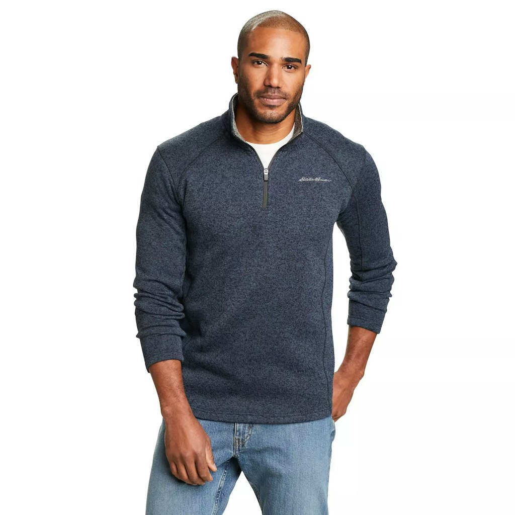 Eddie Bauer Men's Radiator Fleece Quarter Zip Pullover: $33