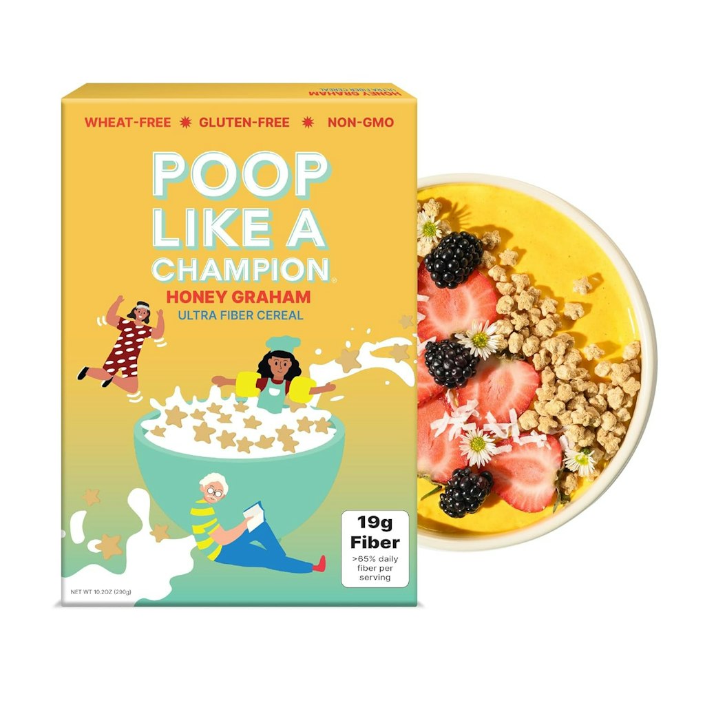 Poop Like a Champion 10.2-oz. Honey Graham Ultra Fiber Cereal: $13 w/ Sub & Save Poop Like a Champion 10.2-oz. Honey Graham Ultra Fiber Cereal: $13 w/ Sub & Save