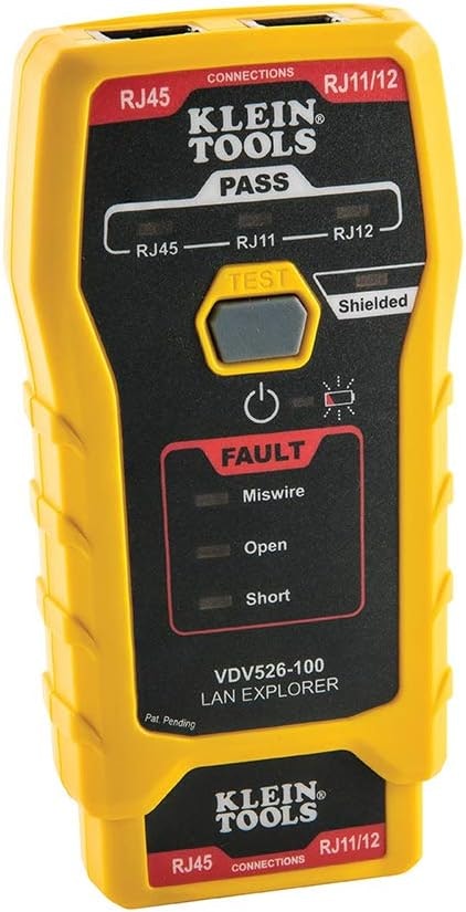 Klein Tools Network LAN Cable Tester: $21