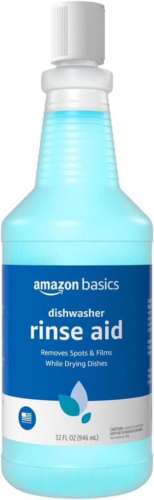 Amazon Basics 32-fl oz. Dishwasher Rinse Aid Liquid: $4