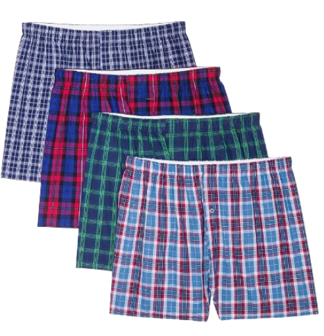 Fruit of the Loom Men's Premium Tag-Free Cotton Underwear 4-Pack: $19