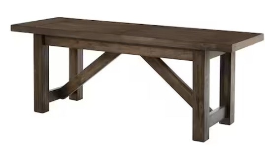 Home Decorators Collection 49" Plum Hill Wood Dining Bench: $150