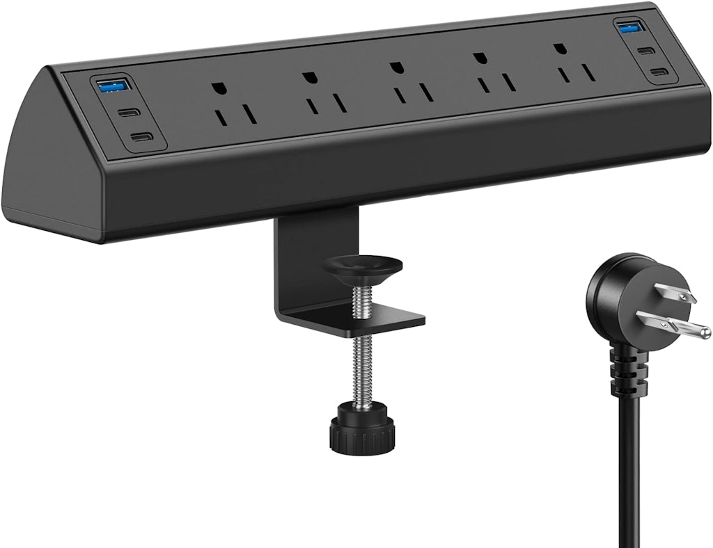 Desk Clamp Power Strip with USB-C Fast Charging: $29.99