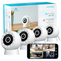 LaView 2K HD Indoor/Outdoor WiFi Smart Security Camera 4-Pack for $60 + free shipping