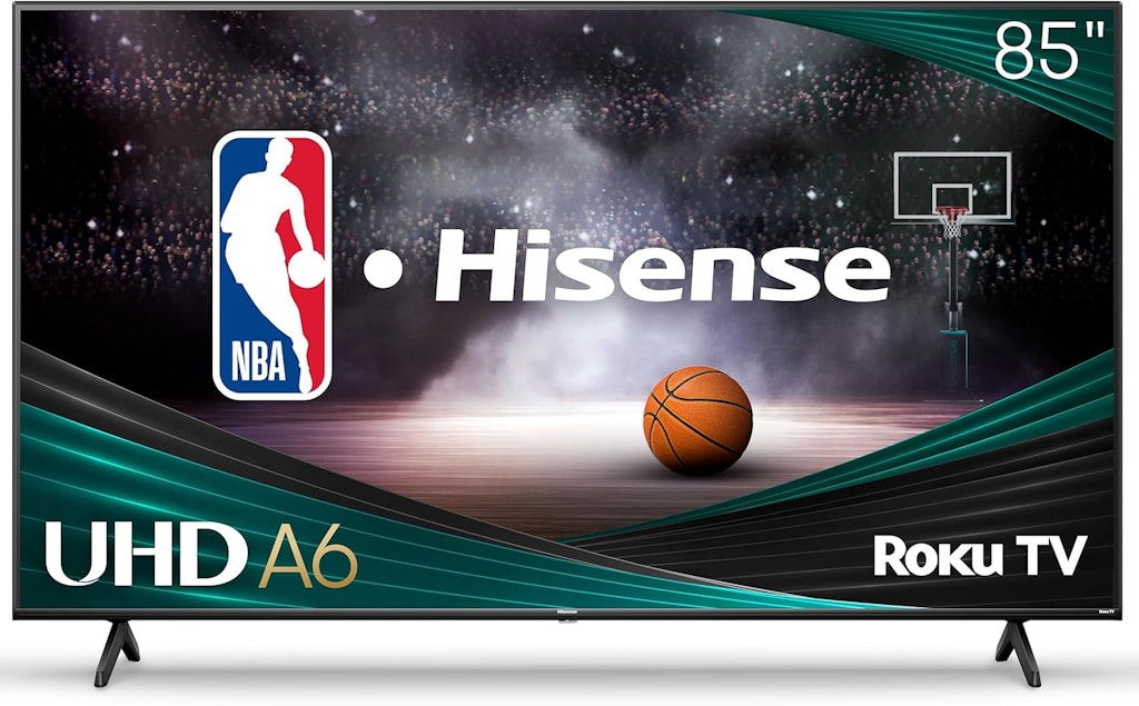Hisense A6 Series 85A6NR 85" 4K HDR LED UHD Smart TV: $800