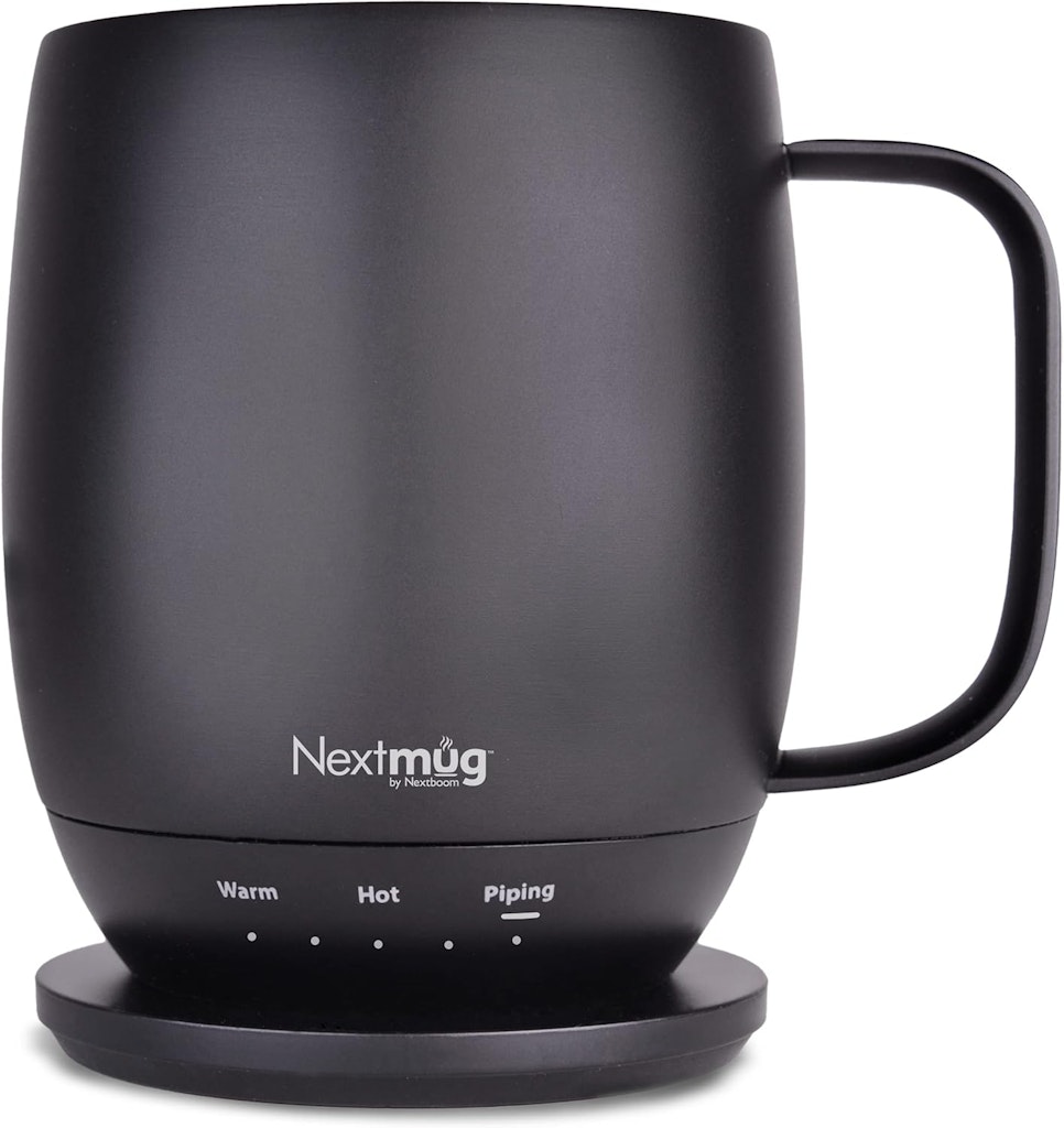 Nextmug Temperature-Controlled Self-Heating Coffee Mug: $95 Nextmug Temperature-Controlled Self-Heating Coffee Mug: $95