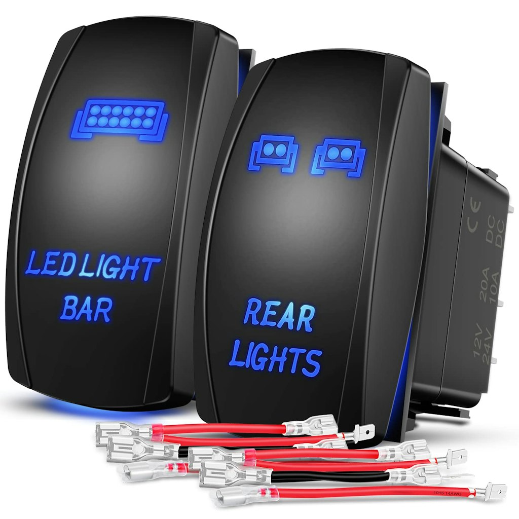 Nilight Rocker Switch 2-Pack: $12