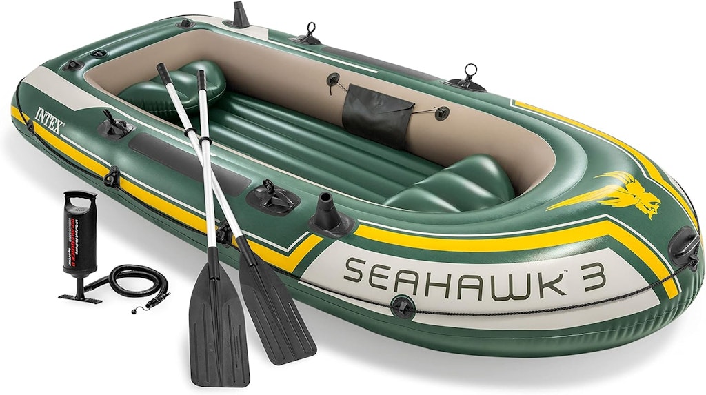 Intex Seahawk 3-Person Inflatable Boat Set: $87.55
