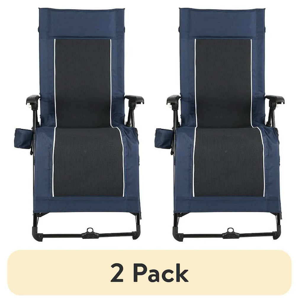 Ozark Trail Quad Zero Gravity Lounger Camping Chair 2-Pack: $68