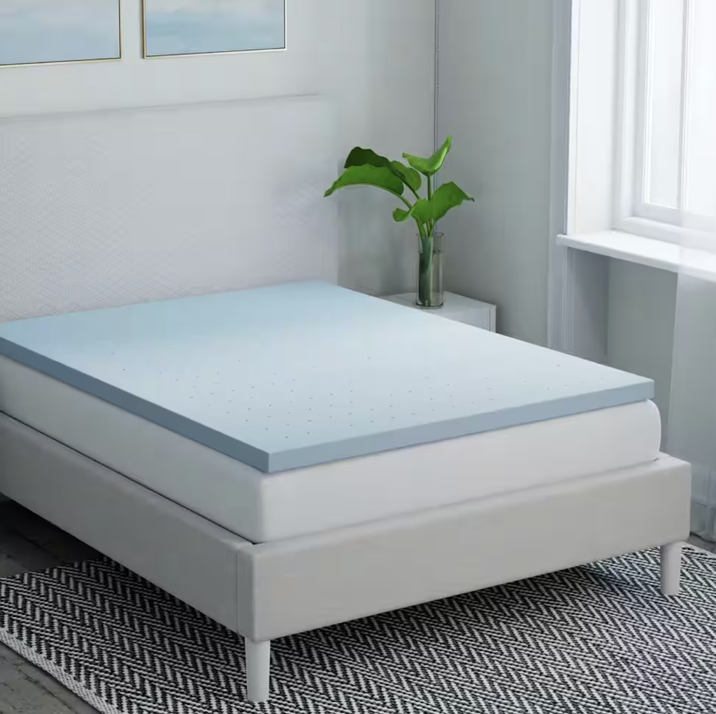 StyleWell Gel-Infused Memory Foam Mattress Topper: From $25, at least 60% off