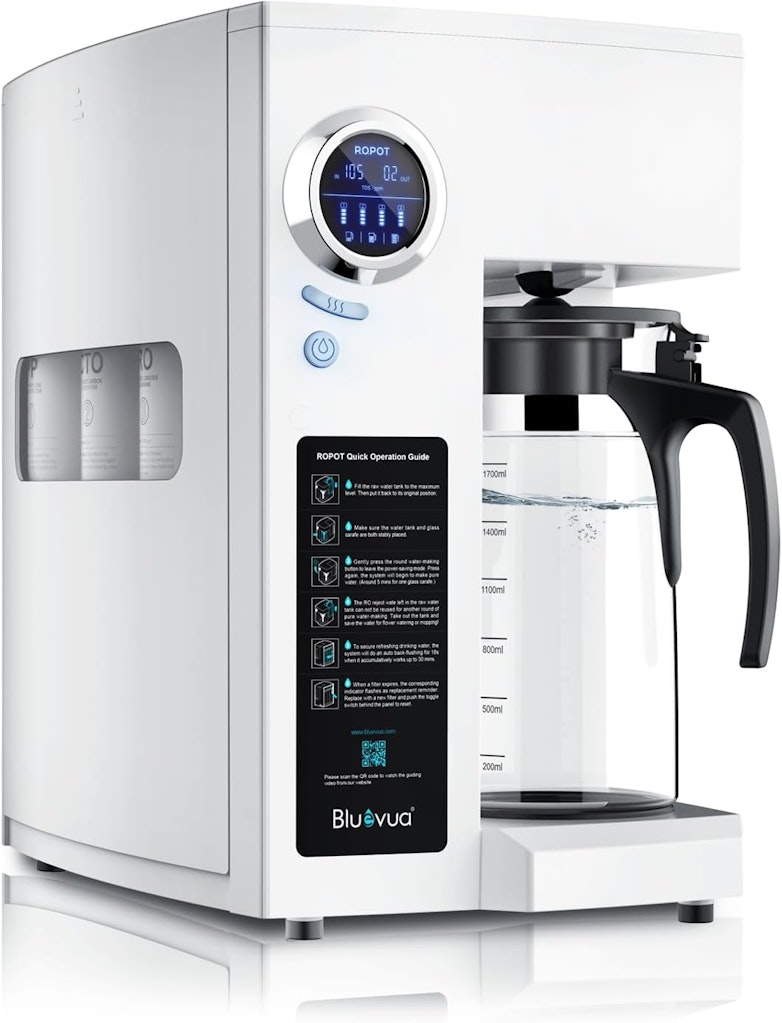 Bluevua Reverse Osmosis System Countertop Water Filter: $309, UV for $329
