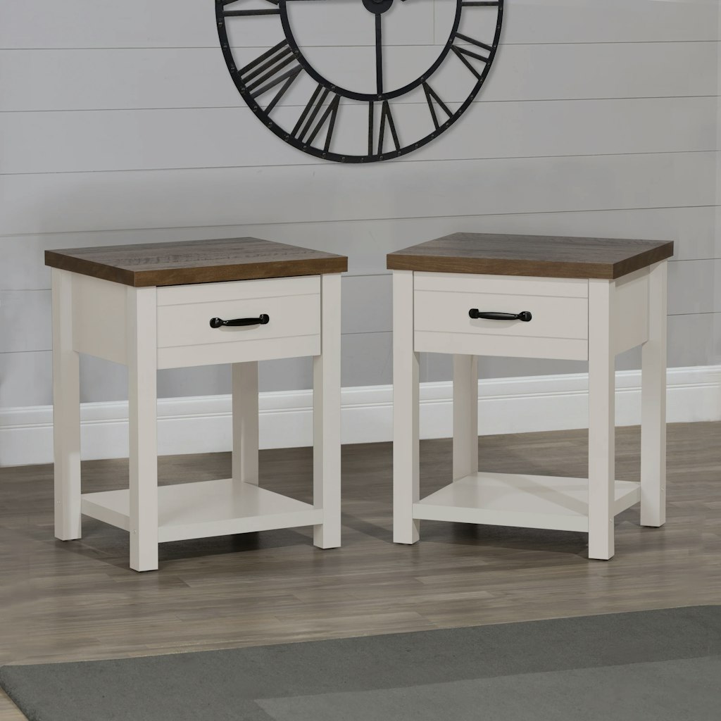 Hillsdale Lancaster Farmhouse Set of 2 Nightstands: $61