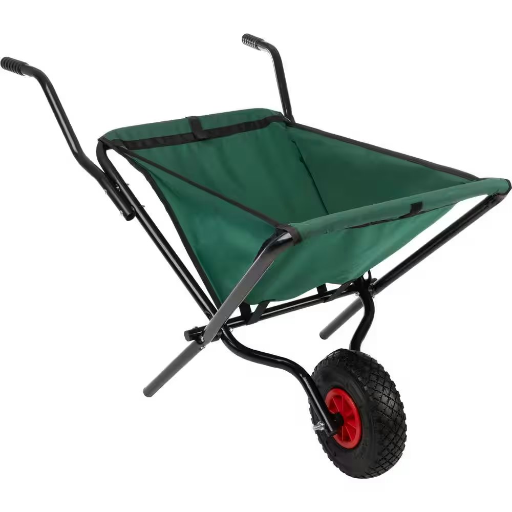 Pure Garden 80 lbs. Capacity Folding Wheelbarrow: $35